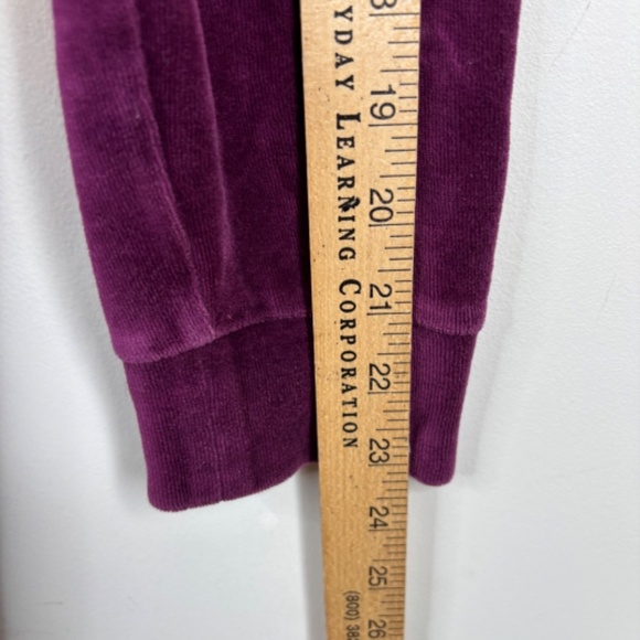 VTG Y2K Juicy Couture Purple Velour Track Suit M Hoodie Pants ASO Elana Gilbert - Picture 11 of 16